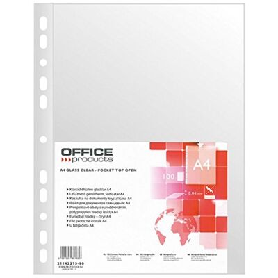 OFFICER PRODUCTS OFFICE PRODUCTS Kataloghüllen Prospekthüllen / 100 Stück/Din A4/ Glasklar Kristallklar Oben Offen Klarsichthüllen Sicht-Hüllen Gelochte Plastikhülle/PP/Transparent 40 Mikron OFFICER PRODUCTS OFFICE PRODUCTS Kataloghüllen Prospekthüllen / 100 Stück/Din A4/ Glasklar Kristallklar Oben Offen Klarsichthüllen Sicht-Hüllen Gelochte Plastikhülle/PP/Transparent 40 Mikron