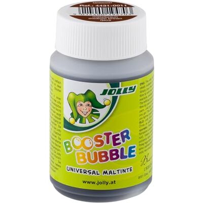 JOLLY Booster Bubble, ungiftige Universal Maltinte, Mittelbraun, zum Malen geeignet, auswaschbare Tinte, 100ml ausreichen für 40 Booster XL Nachfüllungen, für Kleinkinder ab 3 Jahren JOLLY Booster Bubble, ungiftige Universal Maltinte, Mittelbraun, zum Malen geeignet, auswaschbare Tinte, 100ml ausreichen für 40 Booster XL Nachfüllungen, für Kleinkinder ab 3 Jahren