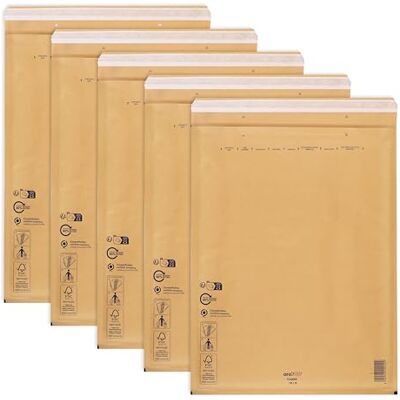 ÖKI Luftpolstertaschen Luftpolsterumschläge inkl. Haftklebestreifen, 5 Stück, A3 Luftpolster-Taschen, Gepolsterte Briefumschläge,Versandtaschen, Braun ÖKI Luftpolstertaschen Luftpolsterumschläge inkl. Haftklebestreifen, 5 Stück, A3 Luftpolster-Taschen, Gepolsterte Briefumschläge,Versandtaschen, Braun