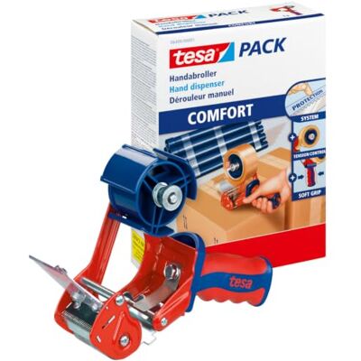 tesa pack 6400 Paketbandabroller Comfort Hochwertiger, robuster Abroller für Paketbänder Klebebandabroller in Profi-Qualität für Klebebänder bis 50 mm Breite tesa pack 6400 Paketbandabroller Comfort Hochwertiger, robuster Abroller für Paketbänder Klebebandabroller in Profi-Qualität für Klebebänder bis 50 mm Breite