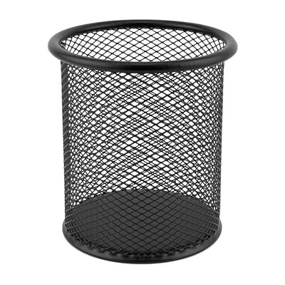 D.RECT KOMO Stiftehalter Schreibtisch-Organizer Metall-Mesh Rund Stabile Stiftebox für Büro und Home Office Höhe 98mm, Ø 91mm, Schwarz D.RECT KOMO Stiftehalter Schreibtisch-Organizer Metall-Mesh Rund Stabile Stiftebox für Büro und Home Office Höhe 98mm, Ø 91mm, Schwarz