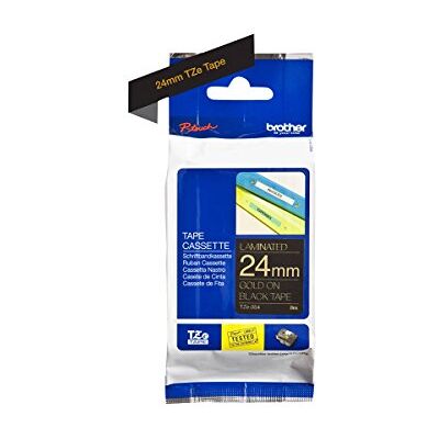 Brother Original P-touch Schriftband TZe-354 24 mm, gold auf schwarz (kompatibel u.a. mit P-touch P700,- 2430, -D600, -9700PC, -P750W) Brother Original P-touch Schriftband TZe-354 24 mm, gold auf schwarz (kompatibel u.a. mit P-touch P700,- 2430, -D600, -9700PC, -P750W)