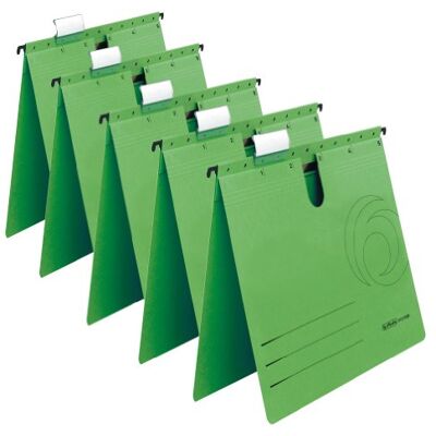 Herlitz Hängehefter grün, 5er Packung, Hängeregister Herlitz Hängehefter grün, 5er Packung, Hängeregister