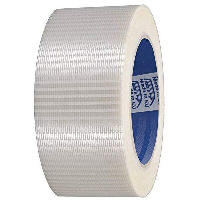 ACIT , Transparent verstärktes Gewebe-Klebeband, Rolle 50mm x 50 Meter, mit reißfesten, verwobenen Strukturen ACIT , Transparent verstärktes Gewebe-Klebeband, Rolle 50mm x 50 Meter, mit reißfesten, verwobenen Strukturen