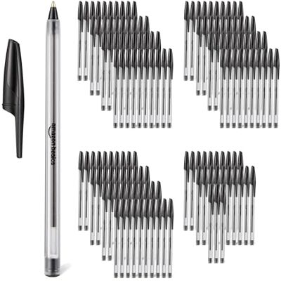 Amazon Basics Kugelschreiber-Set, Heimbüro, Schule, 1,0mm, Schwarz, 144er-Pack Amazon Basics Kugelschreiber-Set, Heimbüro, Schule, 1,0mm, Schwarz, 144er-Pack