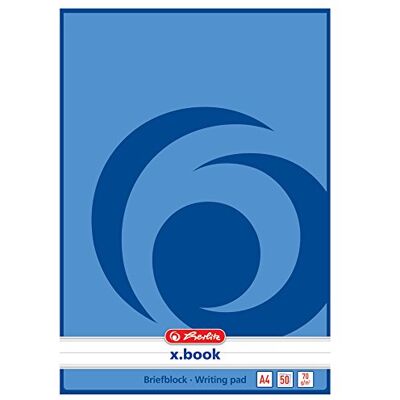 Herlitz Briefblock x.book A4, liniert, 100 Blatt, ungelocht, 10 Stück Herlitz Briefblock x.book A4, liniert, 100 Blatt, ungelocht, 10 Stück