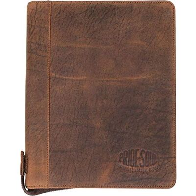 Pride and Soul Pride & Soul 30121 Organizer A5 WICK, Reißverschluss Schreibmappe aus Echtleder in braun, Organisationsmappe ca. 24 x 19 cm, Konferenzmappe mit Notizblock, Stiftschlaufe und 4 Visitenkartenfächer Pride and Soul Pride & Soul 30121 Organizer A5 WICK, Reißverschluss Schreibmappe aus Echtleder in braun, Organisationsmappe ca. 24 x 19 cm, Konferenzmappe mit Notizblock, Stiftschlaufe und 4 Visitenkartenfächer