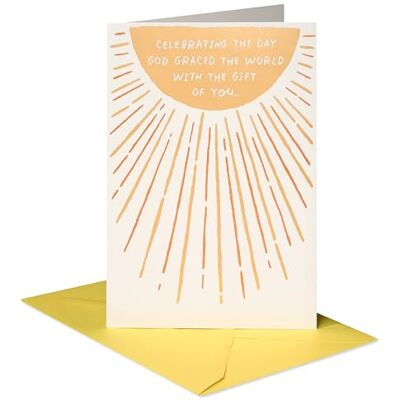 American Greetings Religiöse Geburtstagskarte (His Light Shines on You) American Greetings Religiöse Geburtstagskarte (His Light Shines on You)