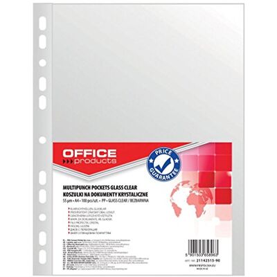 OFFICER PRODUCTS OFFICE PRODUCTS Kataloghüllen Prospekthüllen / Din A4/ Glasklar Kristallklar Oben Offen Klarsichthüllen Sicht-Hüllen Gelochte Plastikhülle /PP/ Transparent 55 Mikron, 100 Stück (1er Pack) OFFICER PRODUCTS OFFICE PRODUCTS Kataloghüllen Prospekthüllen / Din A4/ Glasklar Kristallklar Oben Offen Klarsichthüllen Sicht-Hüllen Gelochte Plastikhülle /PP/ Transparent 55 Mikron, 100 Stück (1er Pack)