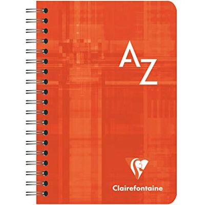 Clairefontaine 8509C Adressbuch / Vokabelheft 9,5x14cm mit Doppelspirale, 90 Blatt kariert 90g, farbig sortiert, 1 Stück Clairefontaine 8509C Adressbuch / Vokabelheft 9,5x14cm mit Doppelspirale, 90 Blatt kariert 90g, farbig sortiert, 1 Stück