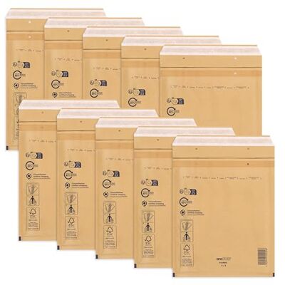 ÖKI Luftpolstertaschen Luftpolsterumschläge inkl. Haftklebestreifen, 10 Stück, B5 Luftpolster-Taschen, Gepolsterte Briefumschläge,Versandtaschen, Braun ÖKI Luftpolstertaschen Luftpolsterumschläge inkl. Haftklebestreifen, 10 Stück, B5 Luftpolster-Taschen, Gepolsterte Briefumschläge,Versandtaschen, Braun