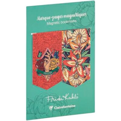 Clairefontaine 116228C Set Frida Kahlo bestehend aus 2 magnetischen Lesezeichen 10,5x15,5cm, sortiert, 1 Set Clairefontaine 116228C Set Frida Kahlo bestehend aus 2 magnetischen Lesezeichen 10,5x15,5cm, sortiert, 1 Set