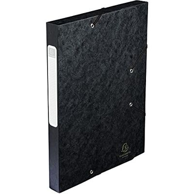 Exacompta 14016H 10er Pack Premium Sammelboxen mit Gummizug 40 mm breit aus extra starkem Colorspan-Karton mit Rückenschild für DIN A4 Archivbox Heftbox Dokumentenbox Zeichenbox Sammelmappe schwarz Exacompta 14016H 10er Pack Premium Sammelboxen mit Gummizug 40 mm breit aus extra starkem Colorspan-Karton mit Rückenschild für DIN A4 Archivbox Heftbox Dokumentenbox Zeichenbox Sammelmappe schwarz