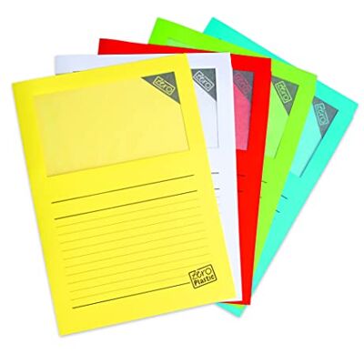 Elco 29479.00 Ordo Zero mit Pergamin Fenster, Dokumentenhüllen aus 100% Papier, Mix 5 x 10, 220x310, 120g, sortiert, Fenster: ja Elco 29479.00 Ordo Zero mit Pergamin Fenster, Dokumentenhüllen aus 100% Papier, Mix 5 x 10, 220x310, 120g, sortiert, Fenster: ja