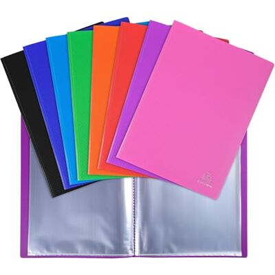 Exacompta 8840E 10er Pack Sichtmappe Opak aus blickdichtem Kunststoff für DIN A4 mit 40 Kristallhüllen perfekt für die Schule und das Büro Aktenhülle Prospekthülle farbig sortiert Exacompta 8840E 10er Pack Sichtmappe Opak aus blickdichtem Kunststoff für DIN A4 mit 40 Kristallhüllen perfekt für die Schule und das Büro Aktenhülle Prospekthülle farbig sortiert