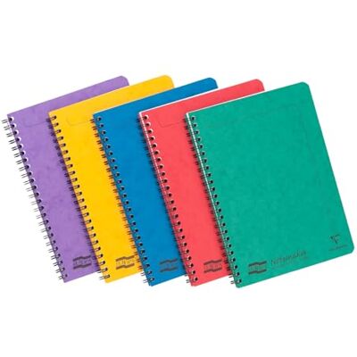 Clairefontaine 4850Z Packung mit 10 Blöcken Europa Notemaker, Doppelspiralheft DIN A5, 14,8x21 cm, 60 Blatt liniert abtrennbar, 90g, farbig sortiert, 1 Pack Clairefontaine 4850Z Packung mit 10 Blöcken Europa Notemaker, Doppelspiralheft DIN A5, 14,8x21 cm, 60 Blatt liniert abtrennbar, 90g, farbig sortiert, 1 Pack