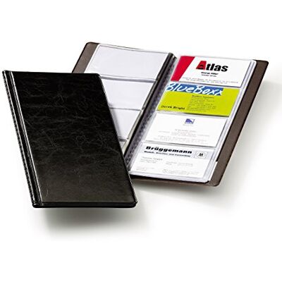 Durable Visitenkartenalbum Visifix 2380, für 96 Karten 90 x 57 mm, 115 x 253 x 8, 5 mm, schwarz, 238001 Durable Visitenkartenalbum Visifix 2380, für 96 Karten 90 x 57 mm, 115 x 253 x 8, 5 mm, schwarz, 238001