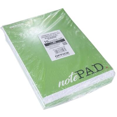 OFFICER PRODUCTS OFFICE PRODUCTS Notizblock A5 Kariert / 10er Packung 10 Stück / 50 Blatt / 100 Seiten/Briefblock Notiz-Block Papierblock/für Schule und Büro/Oben Geklebt OFFICER PRODUCTS OFFICE PRODUCTS Notizblock A5 Kariert / 10er Packung 10 Stück / 50 Blatt / 100 Seiten/Briefblock Notiz-Block Papierblock/für Schule und Büro/Oben Geklebt