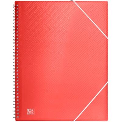 Oxford , Sichtbuch aus Kunststoff A4, 30 Hüllen, transparent, Rot, 400167288 Oxford , Sichtbuch aus Kunststoff A4, 30 Hüllen, transparent, Rot, 400167288