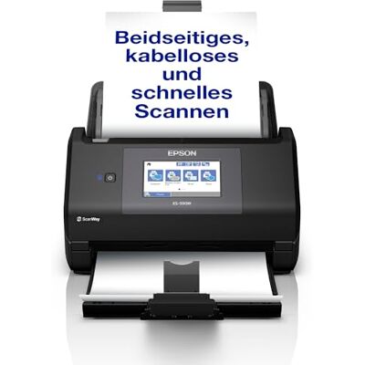 Epson Workforce ES-590W WLAN Dokumentenscanner 45 S./Min. / 90 ipm 100 Blatt automatischer Dokumenteneinzug 10,9 cm Touchscreen Farbe Kabelloses Scannen an mehrere Ziele Bis DIN A4 Epson Workforce ES-590W WLAN Dokumentenscanner 45 S./Min. / 90 ipm 100 Blatt automatischer Dokumenteneinzug 10,9 cm Touchscreen Farbe Kabelloses Scannen an mehrere Ziele Bis DIN A4
