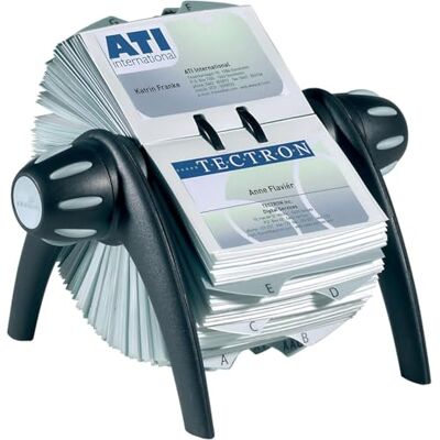 Durable Rollkartei Visifix Flip Vegas, für 400 Visitenkarten, Register A-Z, schwarz, 241701 Durable Rollkartei Visifix Flip Vegas, für 400 Visitenkarten, Register A-Z, schwarz, 241701