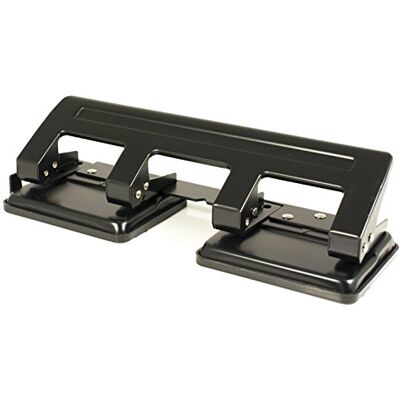 Pavo Premium 4-fach Locher mit Anschlagschiene für 20 Blatt, schwarz, 8036554 Pavo Premium 4-fach Locher mit Anschlagschiene für 20 Blatt, schwarz, 8036554