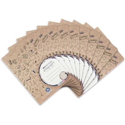 LANDRÉ Schulheft A4 Recycling, 16 Blatt, Lineatur 1, liniert, 10 Stück LANDRÉ Schulheft A4 Recycling, 16 Blatt, Lineatur 1, liniert, 10 Stück