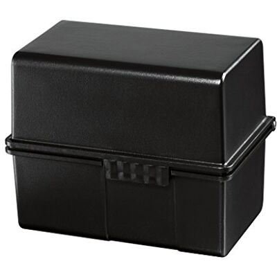 HAN Karteibox DIN A8 quer – innovatives, attraktives Design für 200 Karteikarten, inklusive 100 Karteikarten und A-Z Register, schwarz, 978-13 HAN Karteibox DIN A8 quer – innovatives, attraktives Design für 200 Karteikarten, inklusive 100 Karteikarten und A-Z Register, schwarz, 978-13