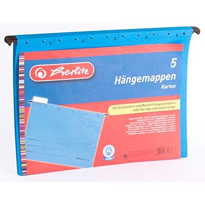 Herlitz 5874664 Hängemappe blau 5er Packung Herlitz 5874664 Hängemappe blau 5er Packung