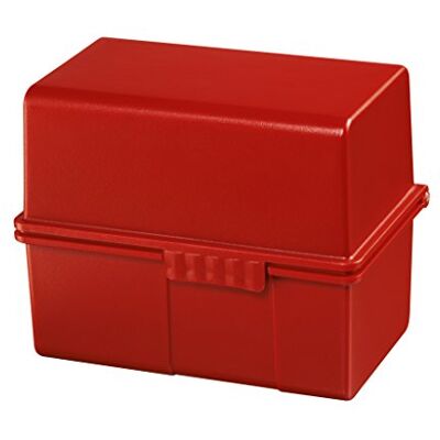 HAN Karteibox DIN A8 quer – innovatives, attraktives Design für 200 Karteikarten, inklusive 100 Karteikarten und A-Z Register, rot, 978-17 HAN Karteibox DIN A8 quer – innovatives, attraktives Design für 200 Karteikarten, inklusive 100 Karteikarten und A-Z Register, rot, 978-17