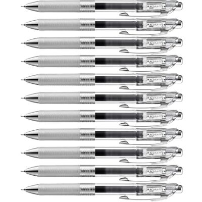 Pentel Energel Pure BLN75TL-AX Gel-Tintenroller, Schwarz, 0, 25 mm Strichstärke, Nadelspitze, Druckmechanik, nachfüllbar Pentel Energel Pure BLN75TL-AX Gel-Tintenroller, Schwarz, 0, 25 mm Strichstärke, Nadelspitze, Druckmechanik, nachfüllbar