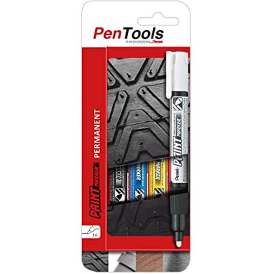 PenTools by Pentel MMP20 Permanent Marker, Lacktinte für langlebige und abriebfeste Markierungen, Rundspitze (3,0 mm Strich), 4 Stück farblich sortiert, MMP20-PRO4MX1EU PenTools by Pentel MMP20 Permanent Marker, Lacktinte für langlebige und abriebfeste Markierungen, Rundspitze (3,0 mm Strich), 4 Stück farblich sortiert, MMP20-PRO4MX1EU