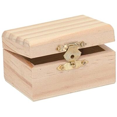 GLOREX Holzbox, Holz, Natur, 8 x 5,5 x 4,5 cm GLOREX Holzbox, Holz, Natur, 8 x 5,5 x 4,5 cm