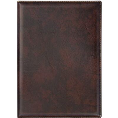 VELOFLEX 4442760 Bewerbungsmappe „de Luxe“, DIN A4, mit Klarsicht-Taschen und Klemmschiene, Leder-Optik braun VELOFLEX 4442760 Bewerbungsmappe „de Luxe“, DIN A4, mit Klarsicht-Taschen und Klemmschiene, Leder-Optik braun