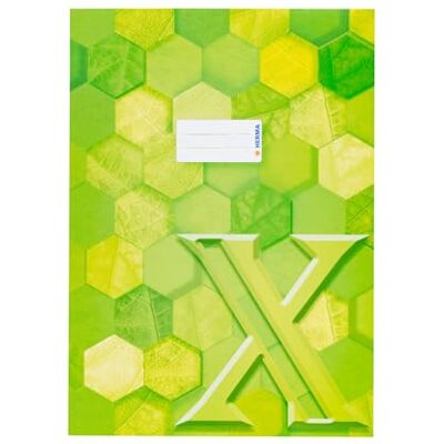 Herma 20086 Heftumschlag A4 Karton Hellgrün, 10 Stück, veredelte Hefthülle mit Beschriftungsfeld aus stabilem & extra starkem Papier, Heftschoner mit Hexagon Muster Motiv für Schulhefte, farbig Herma 20086 Heftumschlag A4 Karton Hellgrün, 10 Stück, veredelte Hefthülle mit Beschriftungsfeld aus stabilem & extra starkem Papier, Heftschoner mit Hexagon Muster Motiv für Schulhefte, farbig