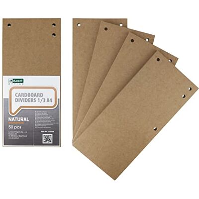 D.RECT 50er Pack Karton-Trennstreifen 10,5x23,5cm Trennlaschen Trennblätter Register-Trenner Ordner Register 300g/m² Kraftpapier D.RECT 50er Pack Karton-Trennstreifen 10,5x23,5cm Trennlaschen Trennblätter Register-Trenner Ordner Register 300g/m² Kraftpapier