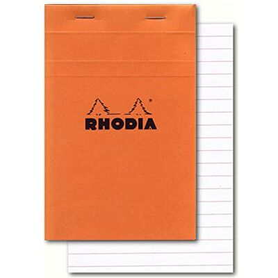 Rhodia 14600C Notizblock N.14 11x17cm 80 Blatt liniert Orange Rhodia 14600C Notizblock N.14 11x17cm 80 Blatt liniert Orange