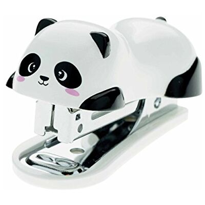 LEGAMI Mini Friends Panda-Heftgerät, 3 x 3,5 cm, Heftklammerentferner auf der Rückseite, 1000 Heftklammern, zum Ordnen von Dokumenten, aus Kunststoff und Metall LEGAMI Mini Friends Panda-Heftgerät, 3 x 3,5 cm, Heftklammerentferner auf der Rückseite, 1000 Heftklammern, zum Ordnen von Dokumenten, aus Kunststoff und Metall