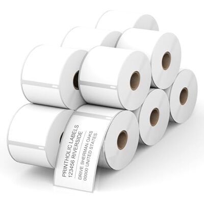 Powerwerk 10 Rollen 99014 Selbstklebende Etiketten Kompatibel mit DYMO, 54mm x 101mm, Mehrzwecketiketten für LabelWriter 450 Serie und 4XL Powerwerk 10 Rollen 99014 Selbstklebende Etiketten Kompatibel mit DYMO, 54mm x 101mm, Mehrzwecketiketten für LabelWriter 450 Serie und 4XL