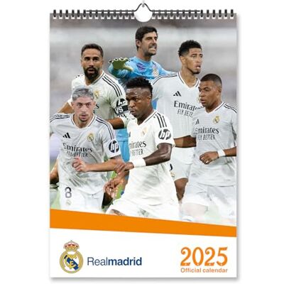 Grupo Erik Real Madrid Kalender 2025 Wandkalender 2025 A3 Kalender 2025 Familienplaner 29,7 x 42 cm 12 Monate Offizieller Real Madrid Fanartikel Grupo Erik Real Madrid Kalender 2025 Wandkalender 2025 A3 Kalender 2025 Familienplaner 29,7 x 42 cm 12 Monate Offizieller Real Madrid Fanartikel