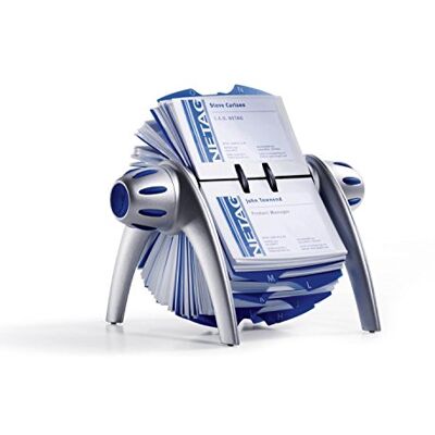 Durable Rollkartei Visifix Flip Vegas, für 400 Visitenkarten, Register A-Z, silber, 241723 Durable Rollkartei Visifix Flip Vegas, für 400 Visitenkarten, Register A-Z, silber, 241723