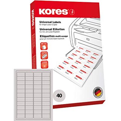 Kores Modell L4825 Weiße Universelle Etiketten - Etiketten Kores Modell L4825 Weiße Universelle Etiketten - Etiketten