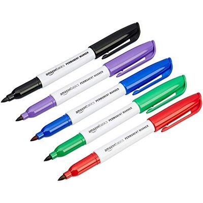 Amazon Basics Permanentmarker, farblich sortiert, 12er-Pack Amazon Basics Permanentmarker, farblich sortiert, 12er-Pack