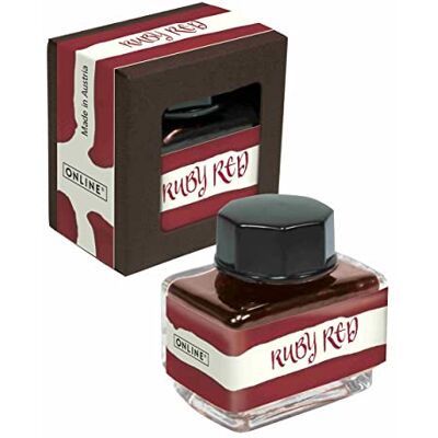 ONLINE Roter Tinten - 15ml Glasflasche für Kalligrafie & Kunst ONLINE Roter Tinten - 15ml Glasflasche für Kalligrafie & Kunst