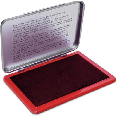 Trodat Imprint Handstempelkissen 9072M für den täglichen Bedarf zu Hause und im Büro – 1 Stempelkissen rot, robuster Metalldeckel, wasserbasierte Tinte, Größe 11 x 7 cm, optimal für Handstempel geeignet Trodat Imprint Handstempelkissen 9072M für den täglichen Bedarf zu Hause und im Büro – 1 Stempelkissen rot, robuster Metalldeckel, wasserbasierte Tinte, Größe 11 x 7 cm, optimal für Handstempel geeignet