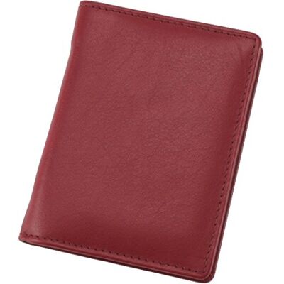 ALASSIO 43064 Notizblock-Etui Monza aus Leder, Mäppchen in rot, Etui ca. 10 x 7,5 x 1 cm, Ledermäppchen mit A8 Notizblock, 3 Einschubfächer und Minikugelschreiber Metall ALASSIO 43064 Notizblock-Etui Monza aus Leder, Mäppchen in rot, Etui ca. 10 x 7,5 x 1 cm, Ledermäppchen mit A8 Notizblock, 3 Einschubfächer und Minikugelschreiber Metall