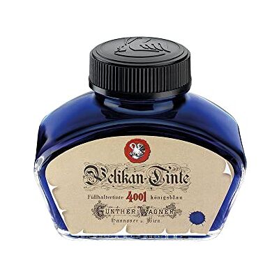 Pelikan Tintenglas Tinte 4001®, königsblau im historisch Glas, 62,5 ml, 1 Glas Pelikan Tintenglas Tinte 4001®, königsblau im historisch Glas, 62,5 ml, 1 Glas