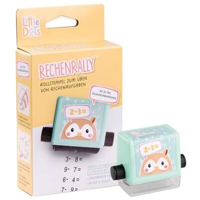 Trodat Little Dots Rechenrally Mathe Rollstempel zum Malrechnen Zahlenroller selbstfärbend, Abdruck schwarz, in Pastellfarben, von Lehrkräften für Schulkinder ab der 2. Klasse Mathematik Trodat Little Dots Rechenrally Mathe Rollstempel zum Malrechnen Zahlenroller selbstfärbend, Abdruck schwarz, in Pastellfarben, von Lehrkräften für Schulkinder ab der 2. Klasse Mathematik