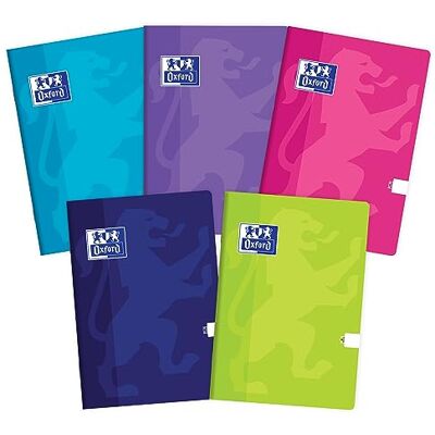 Oxford Touch Notizbuch A5, 60 Blätter, blanco, 5 Stück-Packung Farbenmix Oxford Touch Notizbuch A5, 60 Blätter, blanco, 5 Stück-Packung Farbenmix