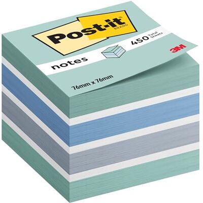 Post-it Notes Würfel, 450 Blatt, 76 mm x 76 mm, Blau, Weiß Selbstklebende Haftnotizen, Praktische Klebezettel für Bürobedarf, Meetings, Erinnerungen, To-Do-Listen und zum Organisieren Post-it Notes Würfel, 450 Blatt, 76 mm x 76 mm, Blau, Weiß Selbstklebende Haftnotizen, Praktische Klebezettel für Bürobedarf, Meetings, Erinnerungen, To-Do-Listen und zum Organisieren